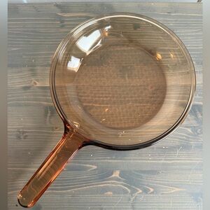 Vintage glass Visions skillet 10”